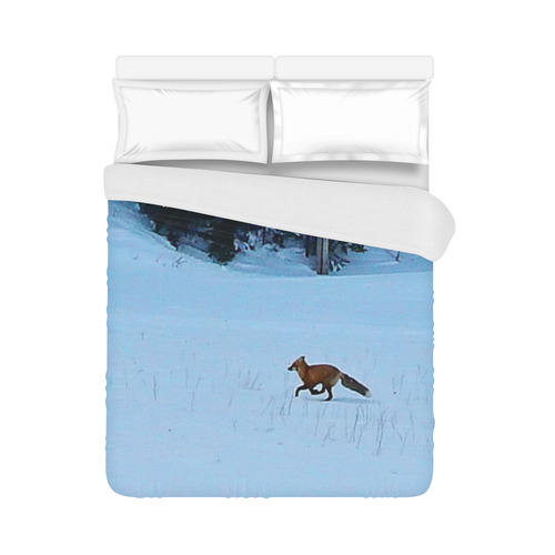 Fox on the Run Duvet Cover 86"x70" ( All-over-print)