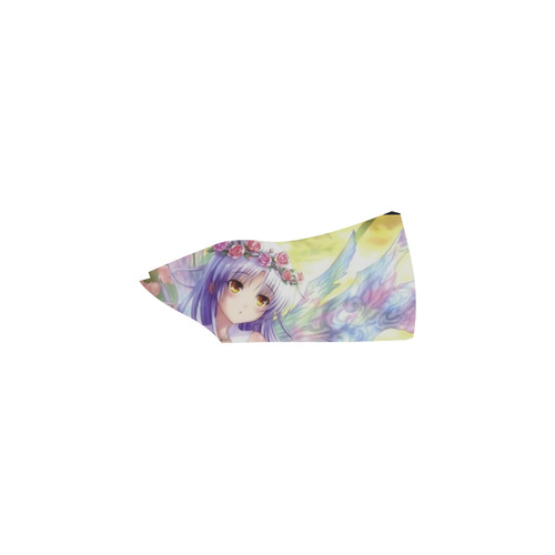 Purple Hair fairy anime Slip-on Canvas Shoes for Kid (Model 019)