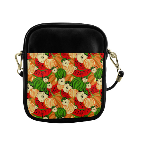 Colorful Fruit Pattern with Watermelon Sling Bag (Model 1627)
