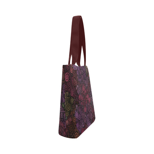 Psychedelic 3D Rose Canvas Tote Bag (Model 1657)