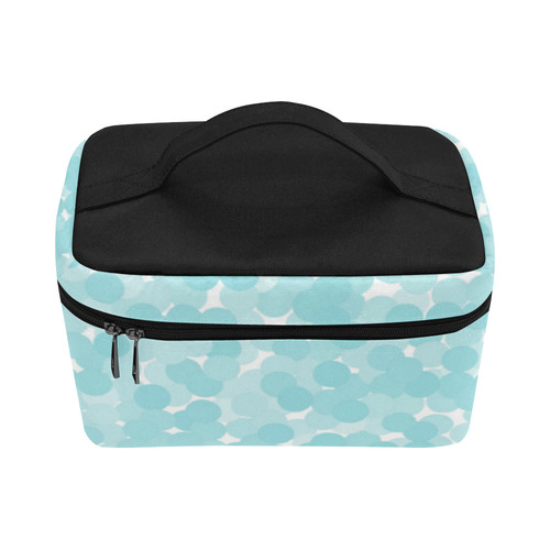 Island Paradise Polka Dot Bubbles Cosmetic Bag/Large (Model 1658)