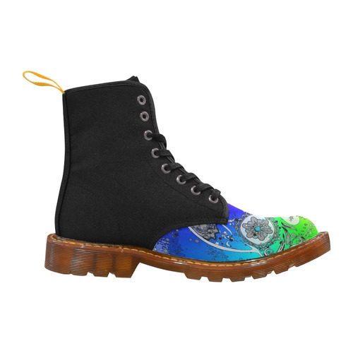 psychedelic Pop Skull 317F by JamColors Martin Boots For Women Model 1203H