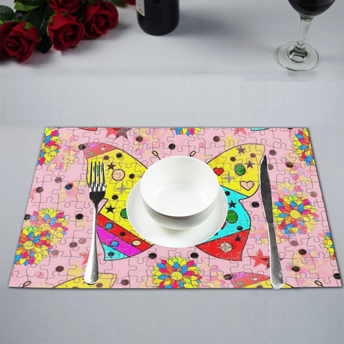 Butterfly by Popart Lover Placemat 12’’ x 18’’ (Set of 6)