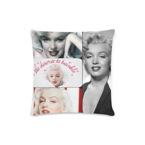 Marilyn Monroe Collage Pillow Case Custom Zippered