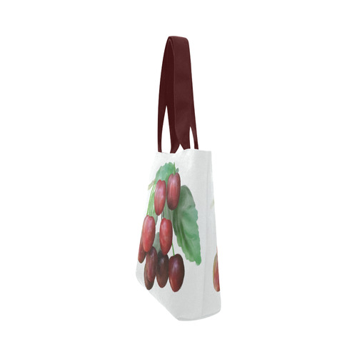 Sour Cherries, watercolor, fruit Canvas Tote Bag (Model 1657)