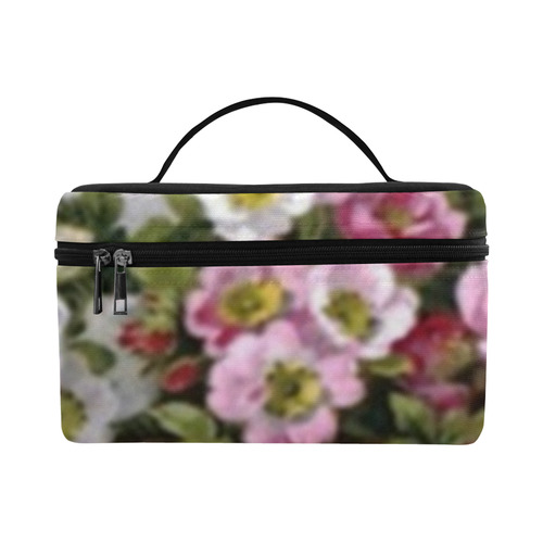 Vintage Wild Roses Cosmetic Bag/Large (Model 1658)