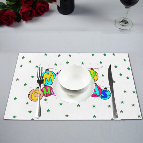 Christmas by Popart Lover Placemat 12’’ x 18’’ (Two Pieces)