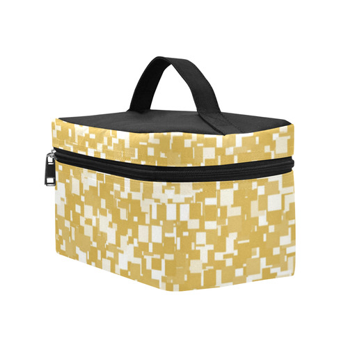 Spicy Mustard Pixels Cosmetic Bag/Large (Model 1658)