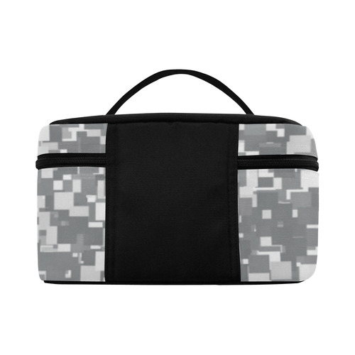 Sharkskin Pixels Cosmetic Bag/Large (Model 1658)