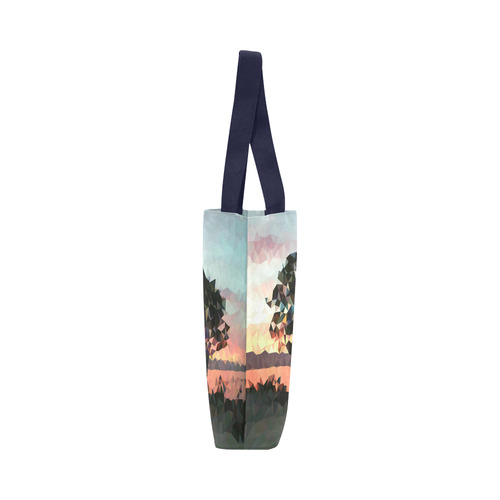 Late Lake, low poly Canvas Tote Bag (Model 1657)