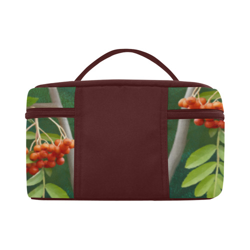 Plant Watercolor Rowan tree - Sorbus aucuparia Cosmetic Bag/Large (Model 1658)