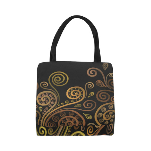 3D Orange spirals Canvas Tote Bag (Model 1657)