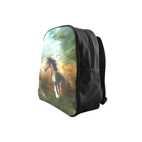 Wonderful running horse School Backpack (Model 1601)(Small)