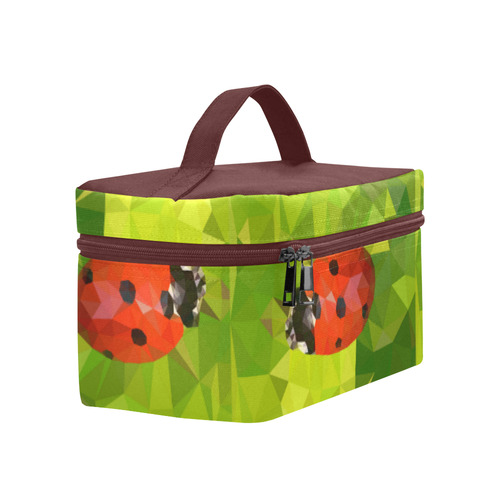 Lady Bug, low poly Cosmetic Bag/Large (Model 1658)