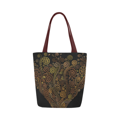 3D Psychedelic Sand Clock Canvas Tote Bag (Model 1657)