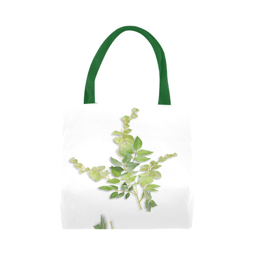 Yellow tiny flower with shadow- floral watercolor Canvas Tote Bag (Model 1657)