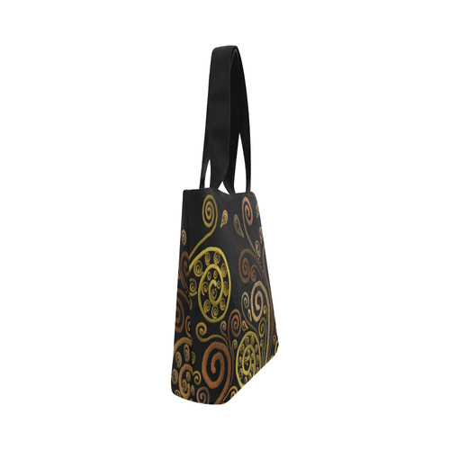 3D Orange spirals Canvas Tote Bag (Model 1657)