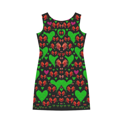 love hearts and roses Round Collar Dress (D22)