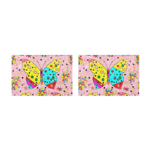 Butterfly by Popart Lover Placemat 12’’ x 18’’ (Set of 2)
