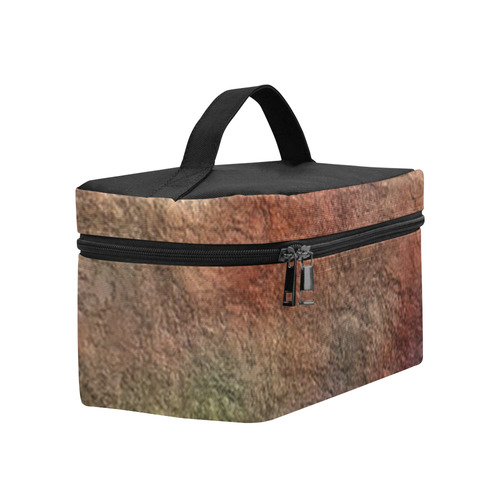 Earth Tones Abstract Cosmetic Bag/Large (Model 1658)