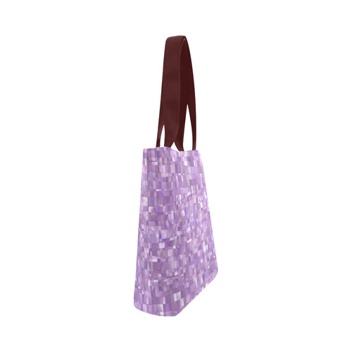 Purple Pearl, Mosaic Canvas Tote Bag (Model 1657)