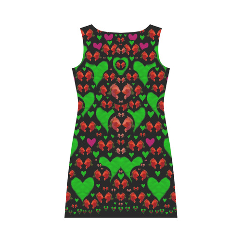 love hearts and roses Round Collar Dress (D22)