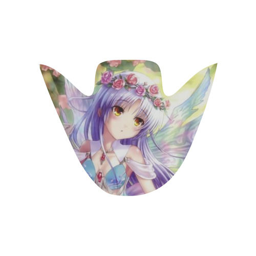 Purple Hair fairy anime Slip-on Canvas Shoes for Kid (Model 019)