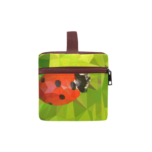 Lady Bug, low poly Cosmetic Bag/Large (Model 1658)