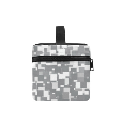 Sharkskin Pixels Cosmetic Bag/Large (Model 1658)