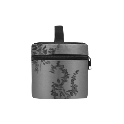 Black flowers pattern Cosmetic Bag/Large (Model 1658)