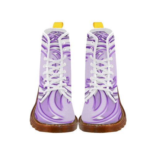 3-D Lilac Ball Martin Boots For Women Model 1203H
