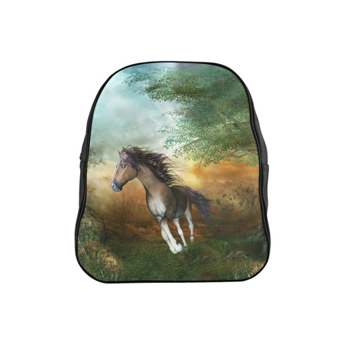 Wonderful running horse School Backpack (Model 1601)(Small)