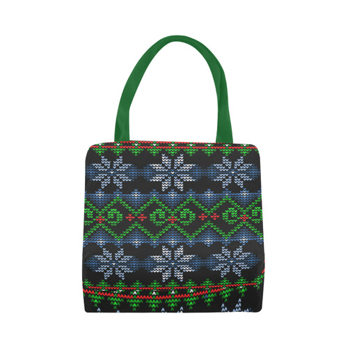 Ugly Christmas Sweater Knit, Christmas Canvas Tote Bag (Model 1657)