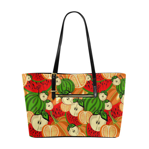 Colorful Fruit Pattern with Watermelon Euramerican Tote Bag/Large (Model 1656)
