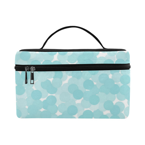 Island Paradise Polka Dot Bubbles Cosmetic Bag/Large (Model 1658)