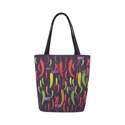 Hot Peperoni, chilli Canvas Tote Bag (Model 1657)