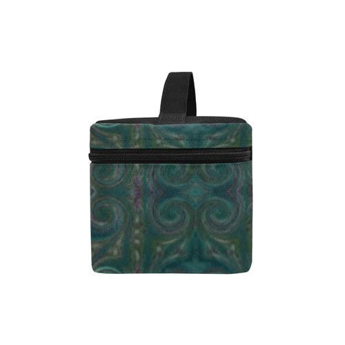 Dark Multicolored Cosmetic Bag/Large (Model 1658)