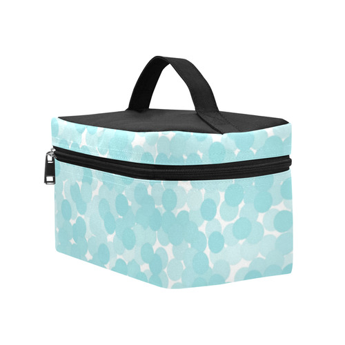 Island Paradise Polka Dot Bubbles Cosmetic Bag/Large (Model 1658)