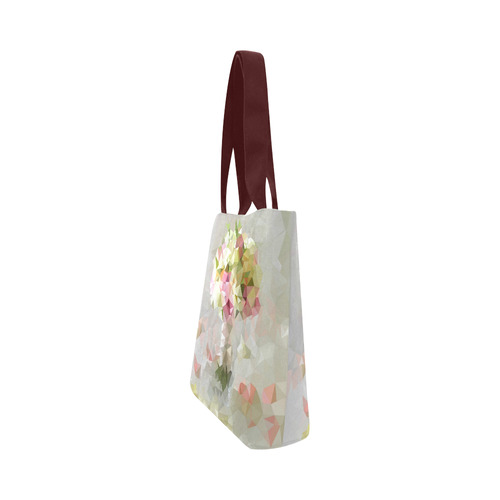 Low Poly Pastel Flower Canvas Tote Bag (Model 1657)