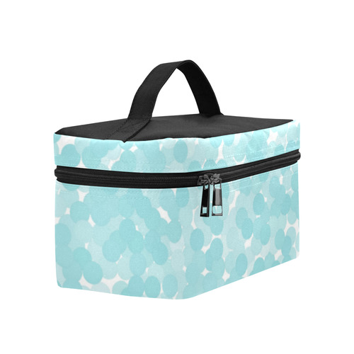 Island Paradise Polka Dot Bubbles Cosmetic Bag/Large (Model 1658)