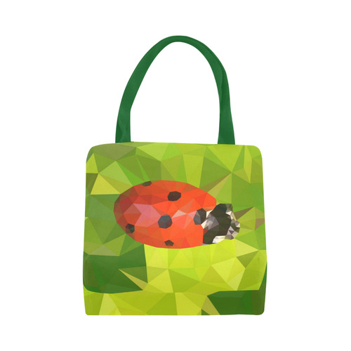 Lady Bug, low poly Canvas Tote Bag (Model 1657)