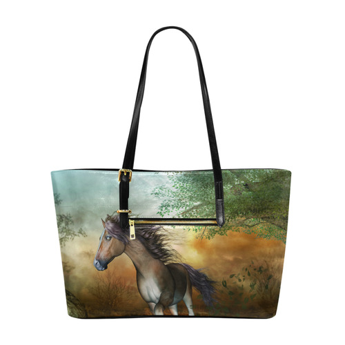 Wonderful running horse Euramerican Tote Bag/Large (Model 1656)