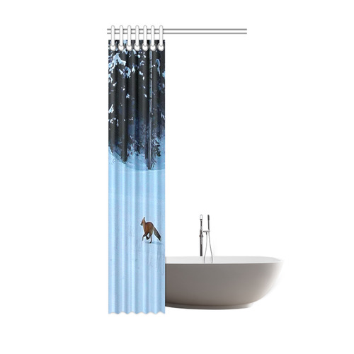 Fox on the Run Shower Curtain 36"x72"