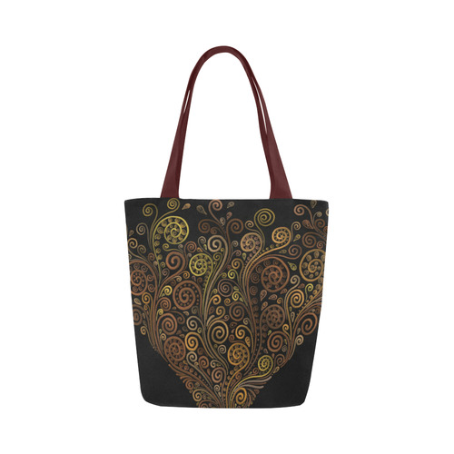 3D Psychedelic Sand Clock Canvas Tote Bag (Model 1657)