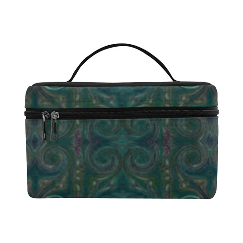 Dark Multicolored Cosmetic Bag/Large (Model 1658)