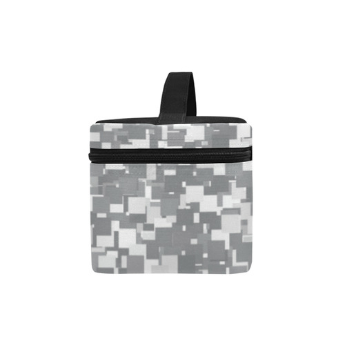 Sharkskin Pixels Cosmetic Bag/Large (Model 1658)
