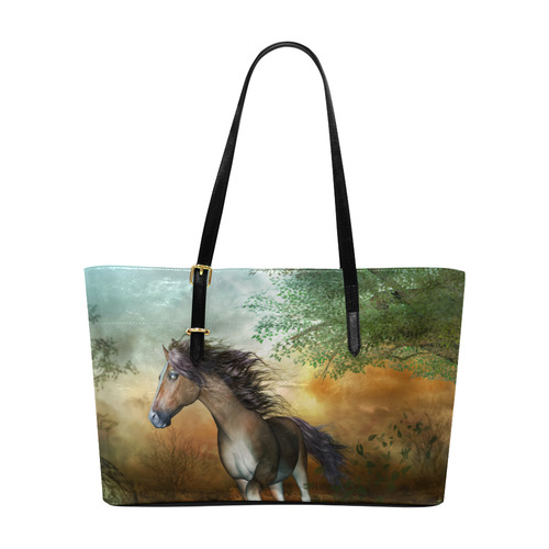 Wonderful running horse Euramerican Tote Bag/Large (Model 1656)