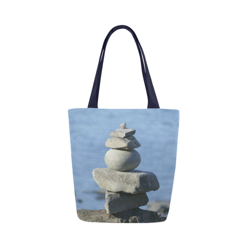 Tranquility - Stone on Stone photo Canvas Tote Bag (Model 1657)