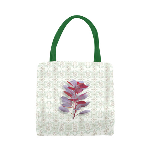 Red plant floral watercolor Canvas Tote Bag (Model 1657)