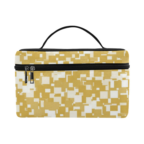Spicy Mustard Pixels Cosmetic Bag/Large (Model 1658)
